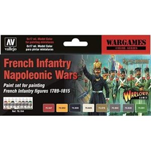 french napoleonic paint set (8) (boxed vallejo)