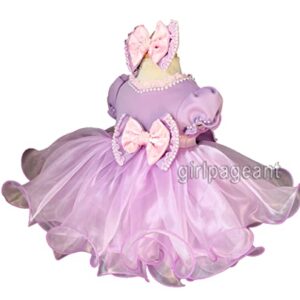 Jenniferwu G214LILAC Infant Toddler Baby Newborn Little Girl's Pageant Party Birthday Dress Size3T