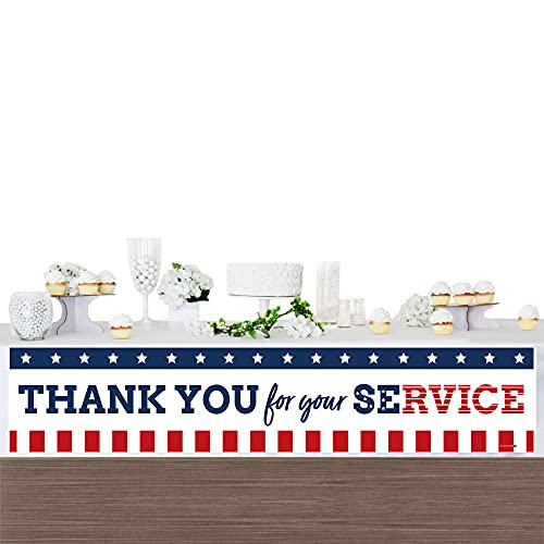 Big Dot of Happiness Happy Veterans Day - Patriotic Decorations Party Banner