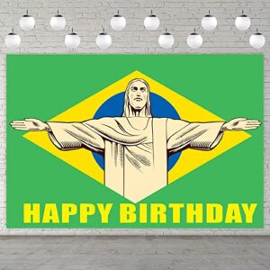 brazil independence day banner background patriotic events 7th of september theme decor flag for sports bars party decorations happy birthday brazil party photo booth props supplies backdrop