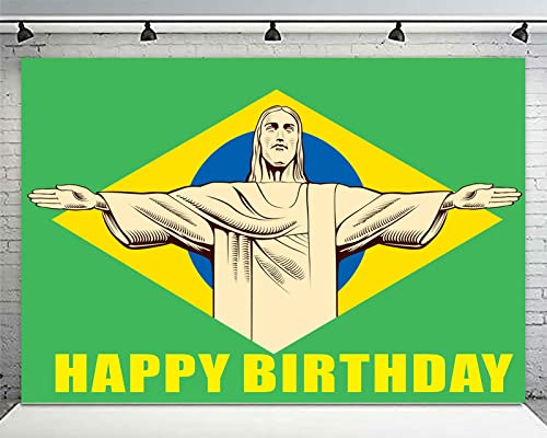 Brazil Independence Day Banner Background Patriotic Events 7th of September Theme Decor Flag for Sports Bars Party Decorations Happy Birthday Brazil Party Photo Booth Props Supplies Backdrop