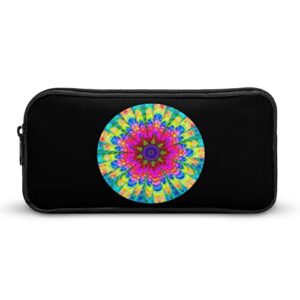 colorful mandala tie dye pencil case stationery pen pouch portable makeup storage bag organizer gift