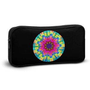 Colorful Mandala Tie Dye Pencil Case Stationery Pen Pouch Portable Makeup Storage Bag Organizer Gift