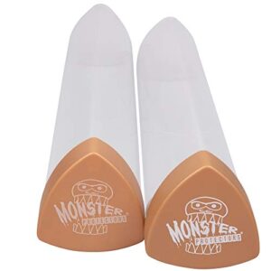 Playmat Tube - Monster Protectors Prism-Shaped Play Mat Tube (Gold) - Won't Roll, Easy in and Out Design (2 Pack)