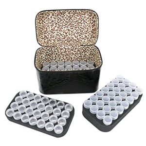 LuckyHigh 84 Slots Diamond Rhinestones Storage Box Rhinestones Painting Accessory 3-Layer Jewelry Beads Case (84)