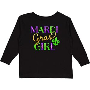 inktastic mardi gras girl toddler long sleeve t-shirt 2t 0040 black 419d8