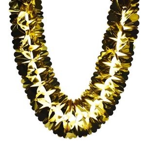 homeford metallic floral foil garland, 6-1/4-inch, 12-feet (gold)