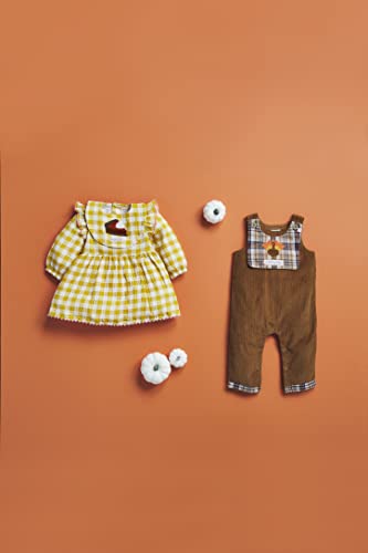 Mud Pie Baby Boys Boy Thanksgiving Corduroy Longall And Reversible Bib, Brown, 3-9 Months, Brown, 3-6 Months US