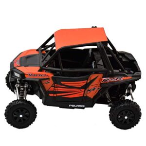 Newray Polaris RZR XP 1000 Bike ATV Dirt Rider 1/18 Scale Pre-Built Model Vehicle Orange