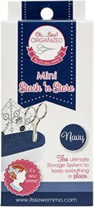 it’s sew emma mini stash n store sewing organizer, navy