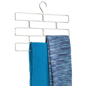 idesign trio tiered legging hanging organizer for closet – chrome