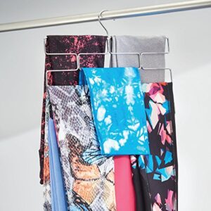 iDesign Trio Tiered Legging Hanging Organizer for Closet - Chrome