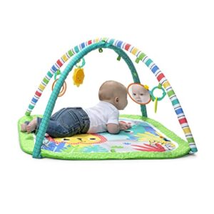 Bright Starts Wild Wiggles Activity Gym & Play Mat with Take-Along Toys, Ages Newborn +