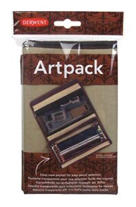 derwent artpack canvas pencil case (2300575), brown