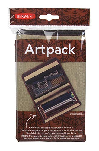 Derwent Artpack Canvas Pencil Case (2300575), Brown