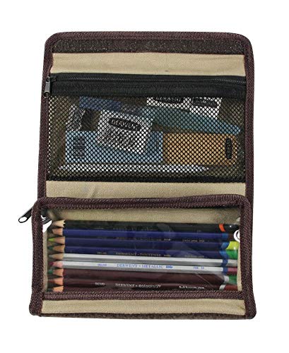 Derwent Artpack Canvas Pencil Case (2300575), Brown