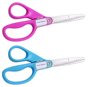 stanley minnow 5-inch pointed tip kids scissors, assorted colors – pack of 2 (sci5pt-2pk)