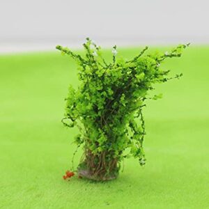 Warmtree 8 Pcs DIY Miniature Colorful Flower Cluster Miniature Shrubs Bushes Static Grass Tufts for Train Landscape Railroad Scenery Sand Military Layout Model Miniature Bases and Dioramas