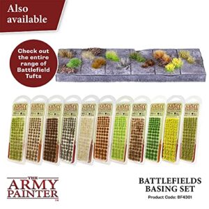 The Army Painter Battlefields Basing Set - Terrain Model Kit for Miniature Terrain Bases - Diorama Supplies with Landscape Rocks, Scenic Sand, Model Grass, Tufts & Free Basing Glue