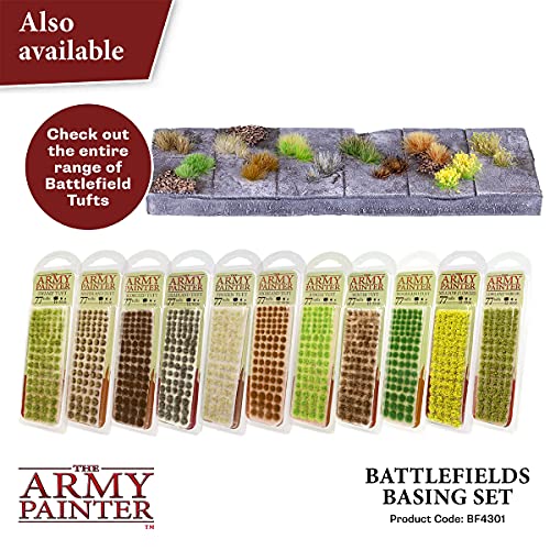 The Army Painter Battlefields Basing Set - Terrain Model Kit for Miniature Terrain Bases - Diorama Supplies with Landscape Rocks, Scenic Sand, Model Grass, Tufts & Free Basing Glue