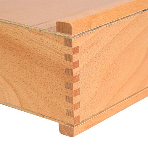 Durable Wooden Art Supply Box, Multipurpose Large Capacity Drawing Tool Case, for School Students Home Artists