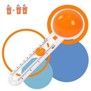 circle paper cutter rotary circular cutter for cardstocks craft cutting tools, compass paper cutter trimmer scrapbooking (included 3 blades) (orange)