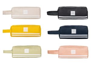 large capacity canvas pencil pen case stationery pouch pen bag stationary case organizer cases makeup cosmetic bag