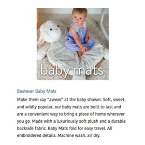 Mary Meyer Bestever Baby Mat, Blue Elephant