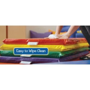 Children's Factory-CF350-034 , Rainbow Rest Mats, Set - 5, Nap Mats for Homeschool/Preschool, Napping Floor Mats for Kids & Toddlers, Daycare Furniture