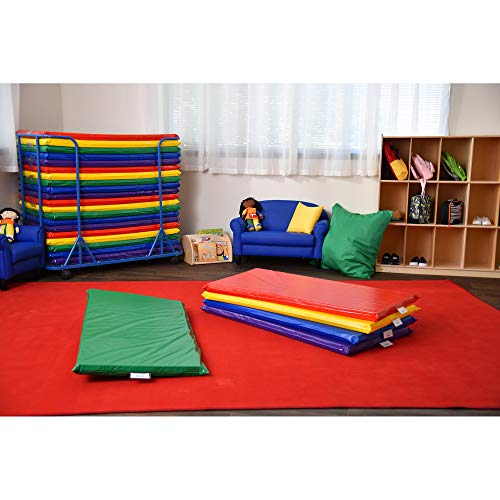 Children's Factory-CF350-034 , Rainbow Rest Mats, Set - 5, Nap Mats for Homeschool/Preschool, Napping Floor Mats for Kids & Toddlers, Daycare Furniture