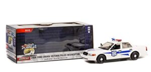 collectibles greenlight 85543 hot pursuit – 2008 crown victoria police interceptor – indiana state police (isp) 1:24 scale
