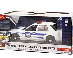 Collectibles Greenlight 85543 Hot Pursuit - 2008 Crown Victoria Police Interceptor - Indiana State Police (ISP) 1:24 Scale