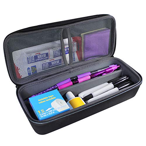 TUDIA EVA Empty Carrying Hard Storage Case Organiser for Writing Stationery Tools/Pens/Pencils/Markers with Hand Carry Handle [CASE ONLY]