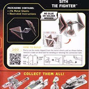 Fascinations Metal Earth Star Wars Rise of Skywalker Sith Tie Fighter 3D Metal Model Kit