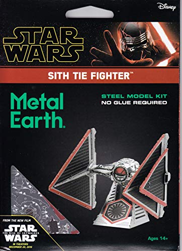 Fascinations Metal Earth Star Wars Rise of Skywalker Sith Tie Fighter 3D Metal Model Kit