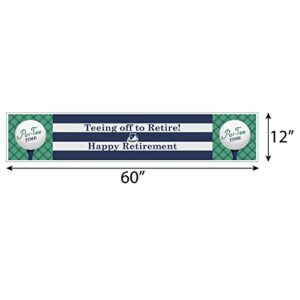 Big Dot of Happiness Par-Tee Time - Golf - Retirement Party Decorations Party Banner