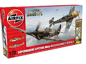 Airfix 1:72 Supermarine Spitfire Mk1a/Messerschmitt Bf109E-4 Gift Set (A50135)