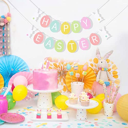 Happy Easter Banner - Easter Decoration/decor,bunny Easter Banner,easter Garland/bunting, Spring Banner