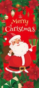 christmas door cover santa with gifts door decoration holiday banner backdrop 78 x 35.4 inches