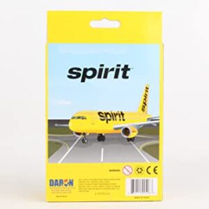 Daron Spirit Airlines Single Die-Cast Plane , Yellow