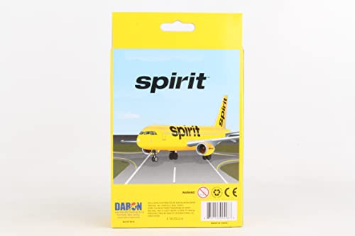 Daron Spirit Airlines Single Die-Cast Plane , Yellow