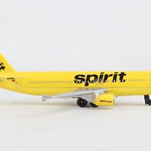 Daron Spirit Airlines Single Die-Cast Plane , Yellow