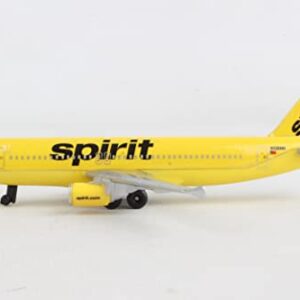 Daron Spirit Airlines Single Die-Cast Plane , Yellow