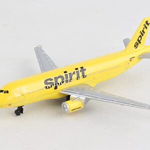 Daron Spirit Airlines Single Die-Cast Plane , Yellow