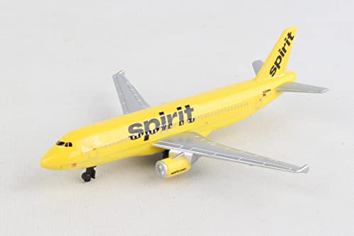 Daron Spirit Airlines Single Die-Cast Plane , Yellow