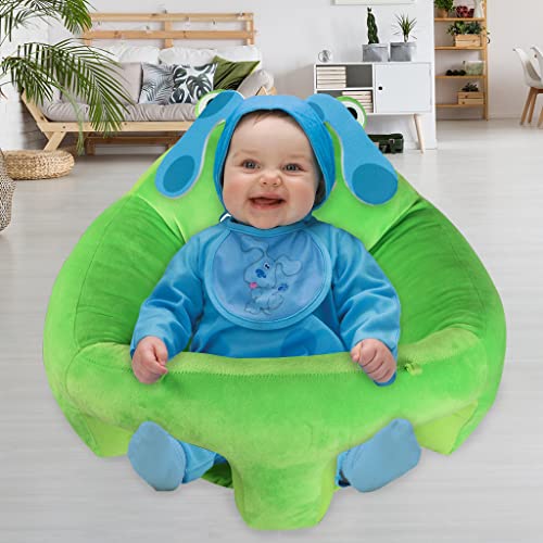 KAKIBLIN Baby Support Seat Chair, Toddler Sitting Chair Sofa Plush Learning to Sit Chair Baby Learning to Sit Chair Keep Sitting Posture Comfortable for 6-16 Months Baby (Frog)