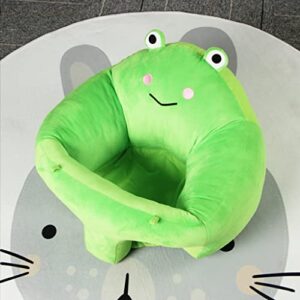 KAKIBLIN Baby Support Seat Chair, Toddler Sitting Chair Sofa Plush Learning to Sit Chair Baby Learning to Sit Chair Keep Sitting Posture Comfortable for 6-16 Months Baby (Frog)