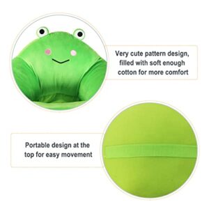 KAKIBLIN Baby Support Seat Chair, Toddler Sitting Chair Sofa Plush Learning to Sit Chair Baby Learning to Sit Chair Keep Sitting Posture Comfortable for 6-16 Months Baby (Frog)