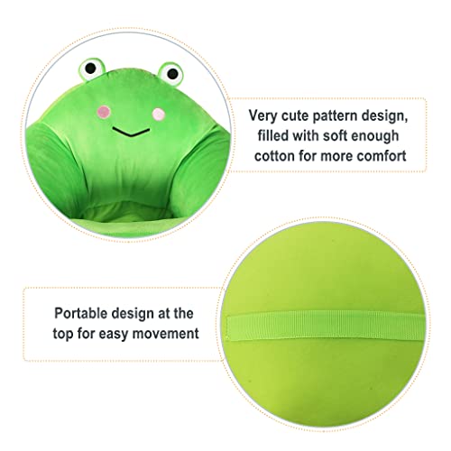 KAKIBLIN Baby Support Seat Chair, Toddler Sitting Chair Sofa Plush Learning to Sit Chair Baby Learning to Sit Chair Keep Sitting Posture Comfortable for 6-16 Months Baby (Frog)