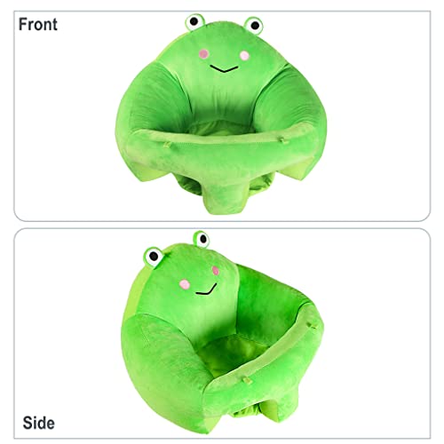 KAKIBLIN Baby Support Seat Chair, Toddler Sitting Chair Sofa Plush Learning to Sit Chair Baby Learning to Sit Chair Keep Sitting Posture Comfortable for 6-16 Months Baby (Frog)